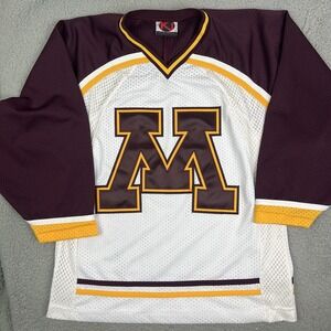 VTG Minnesota Golden Gophers‎ Sewn Hockey Jersey WCHA K1 Sportswear Size Medium